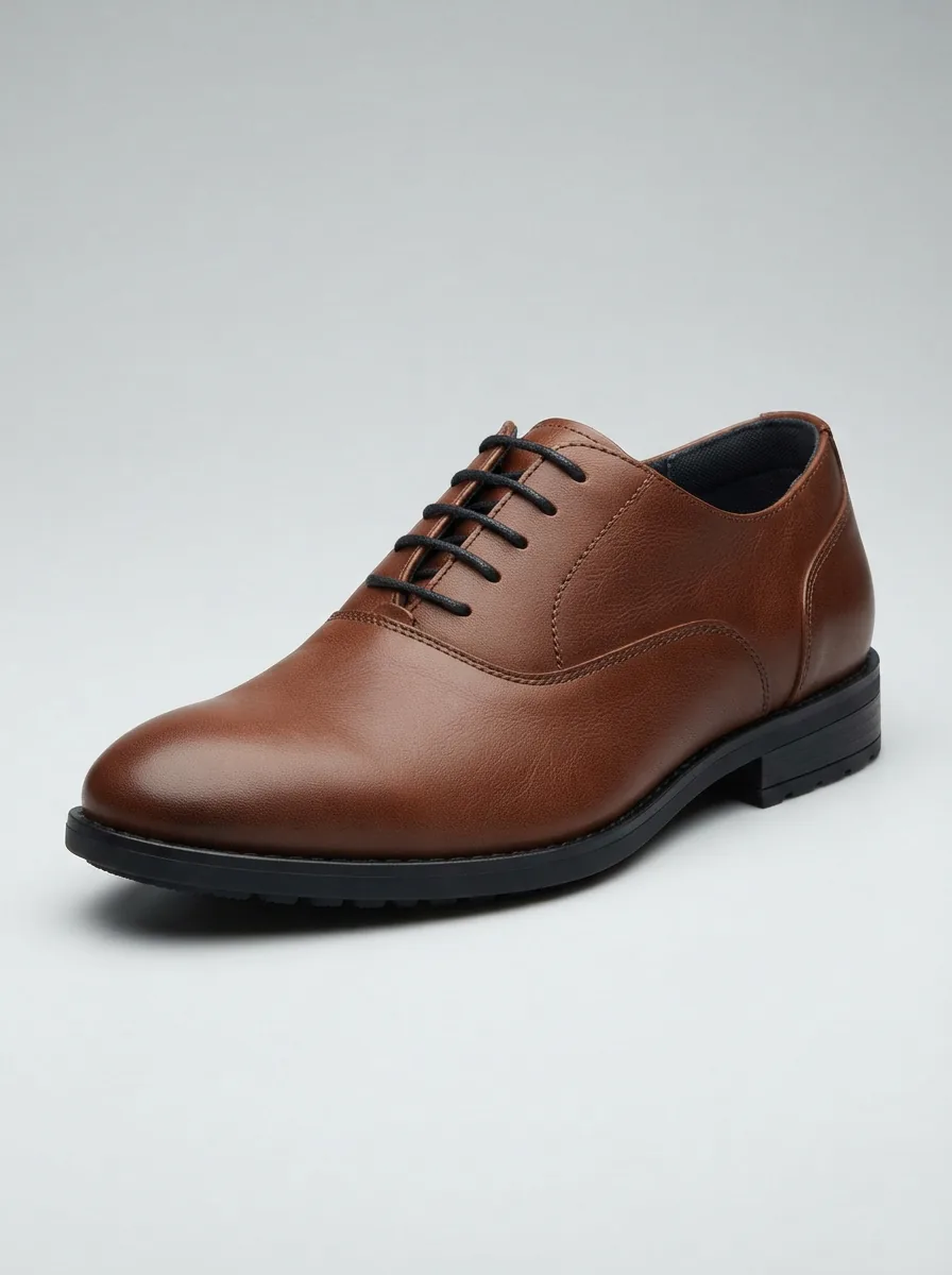 The brown leather Speakeasy Oxford shoe presented as a standalone product on a clean background.